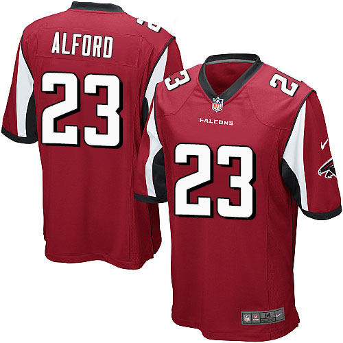 Nike Falcons #23 Robert Alford Red Team Color Youth Stitched NFL Elite Jersey